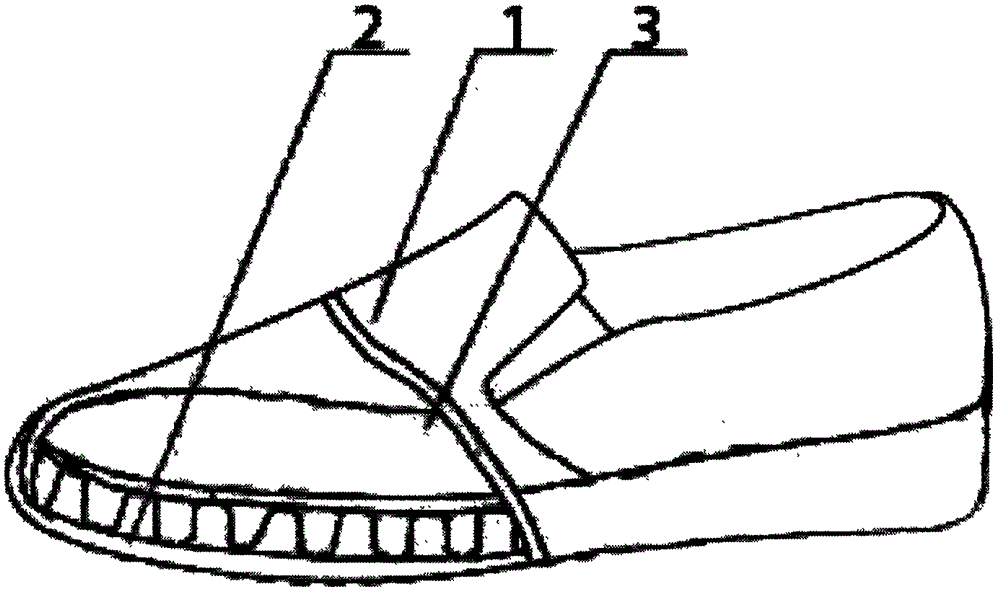 一種健康休閑功能布鞋的制作方法附圖