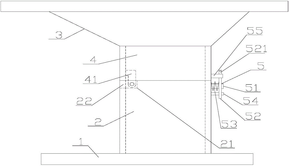 一種改良型襪子縫頭機機架的制作方法附圖