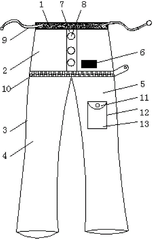 一種創傷骨科患者專用褲的制作方法附圖