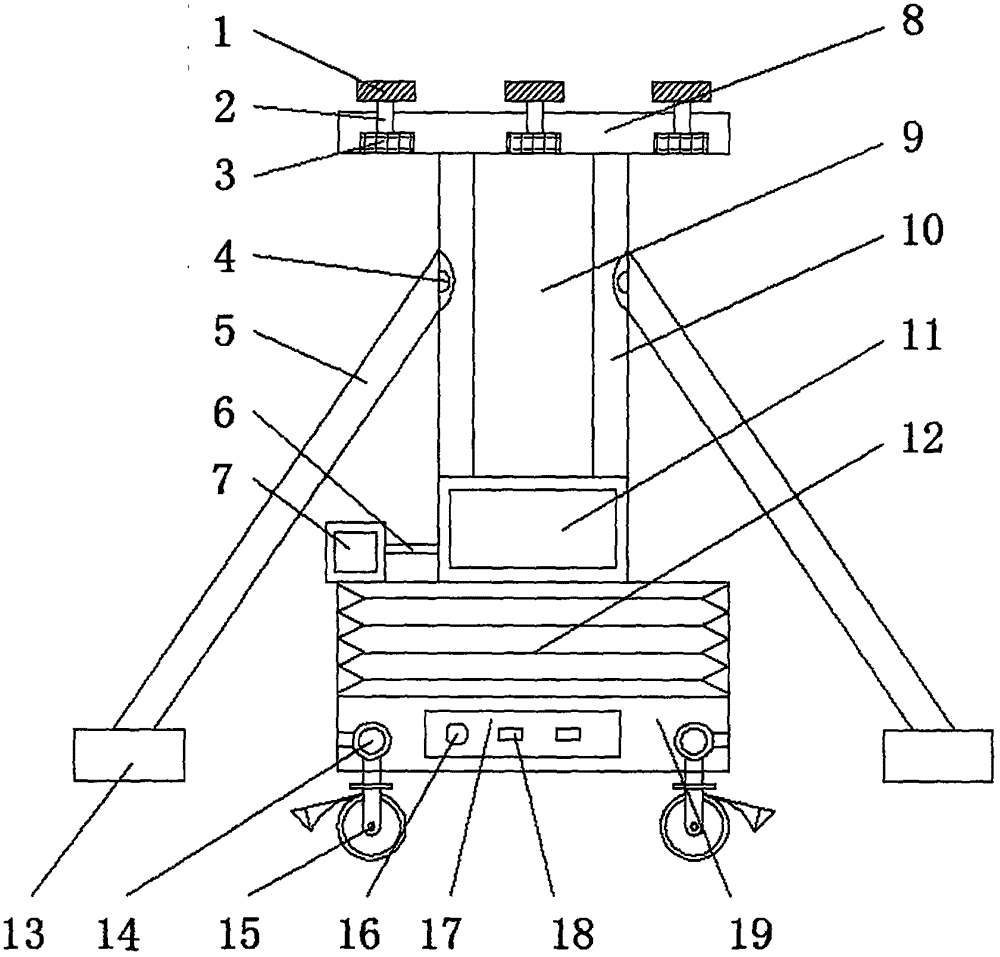 一種橋梁施工液壓承重柱的制作方法附圖